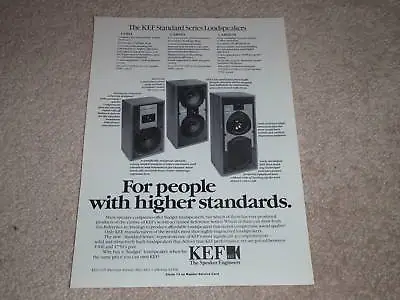KEF CarltonCodaCarina Speaker Ad 1983Specs1 Page • $11.81