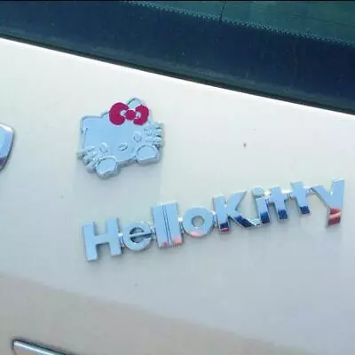 Girl Ladies Hello Kitty Auto Car Metal Stickers Emblem Badge Decal To Scratch • $4.49