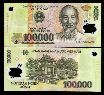 Vietnam 100000 Dong New 2015-2021 X 1 Pcs UNC Vietnamese Currency VND BANK NOTE • $19.99
