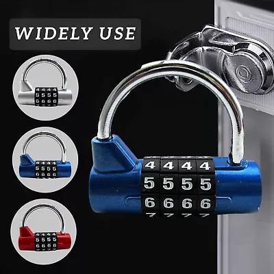 4-Digit Combination Padlock Mini Outdoor Travel Luggage Safety Password Locker • $10