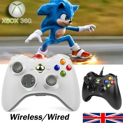XBOX 360 Wired/Wireless Game Controller Gamepad For MS XBOX 360 Console Windows • £11.99