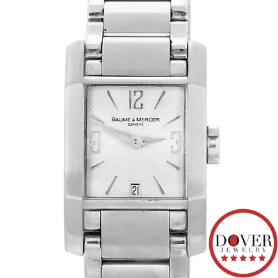 Baume & Mercier Diamant Diamond Steel 65488 22mm Ladies Quartz Watch NR • $132