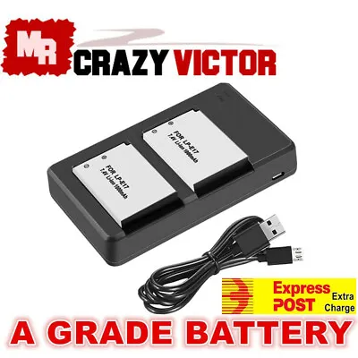 Dual Battery Charger For Canon EOS M3 250D 750D 800D 9000D Kiss X8i X9 X9i X10 • $33.95