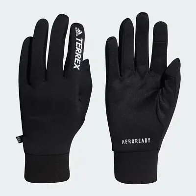 Adidas Terrex Aero Ready Trail Gloves / Black / RRP £30 • £15