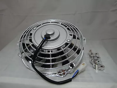 9 Inch Low Profile Chrome High Performance Thermo Fan • $44.95