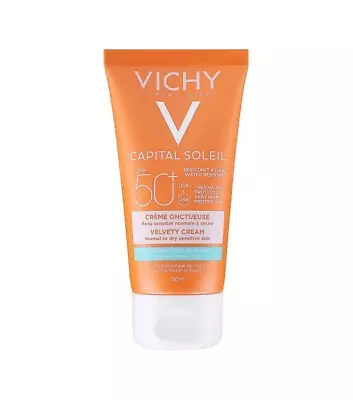 Vichy Capital Ideal Soleil Velvety Cream SPF50+ 50ml. Normal & Dry Skin • $18.39