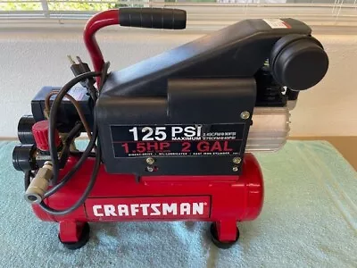 NOS Craftsman 1.5HP  2 Gallon 125 PSI Oil-Lubed Portable Air Compressor  • $65