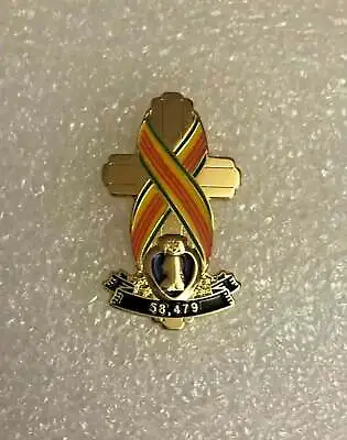 Vietnam Veteran Memorial Cross Army Marines Navy Air Force Coast Guard Hat Pin • $10.99