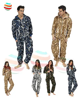 Mens Ladies Unisex Jumpsuit CAMO Camouflage Bodysuit Onsie1 One Piece All In One • $21.07