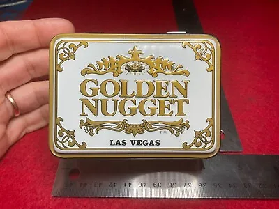 Rare Golden Nugget Casino Las Vegas Cards Tin Box  (( No Cards )) • $149.95