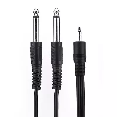 1.5M 3.5mm 1/8  TRS To Dual 6.35mm Stereo Cable (BS02) 1/4  TS Mono Y Splitter • $7.99