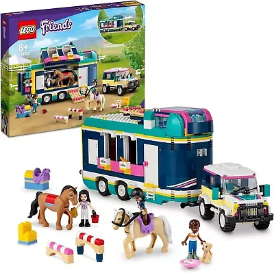 LEGO Friends Horse Show Traile Building Kit Includes Emma Mini Doll Horse Toy Ac • $192.95