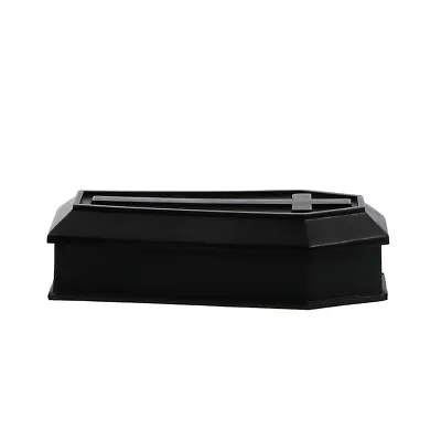 Mini Coffin Toy Halloween Treat Box With Lid - Gothic Funeral Decorations • £3.97