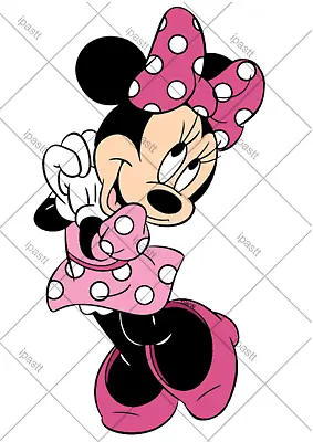 3 4 5 6  Minnie Mouse Edible Cake Topper • £4.25