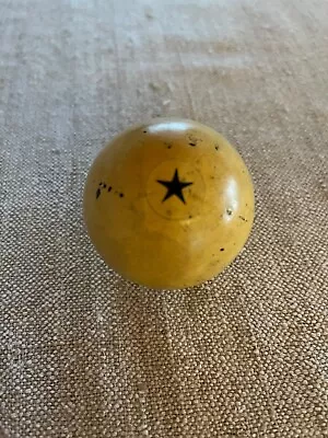 Antique Vintage Star Design Pool Cue Ball Billiard Rare Old - Black Star • $92