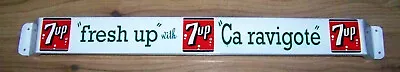 French  7 UP  Metal Antique Vintage Advertising Entry Door Push Bar • $65.18