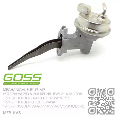 Goss Fuel Pump 4.2-5.0l V8 Red/blue/blk Motor [holden Vb-vc-vh-vk-vl Commodore] • $181.50