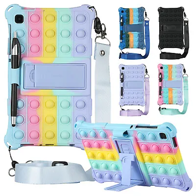 For Samsung Galaxy Tab A7 Lite 8.7  2021 Tablet Shockproof Kids Case Cover Strap • £11.49