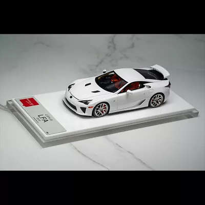 MAKE UP 1:43 Lexus LFA 2010 Rear Wing Up Ver. Diecast Car Model Collection White • $409.99