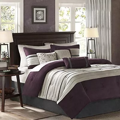 Home Essence MP10-304 Dakota 7-Piece Microsuede Comforter Set Queen • $102