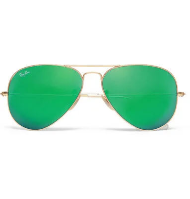 £89.99 • Buy Brand New Ray-Ban Aviator Metal Mirrored Sunglasses Italian Made