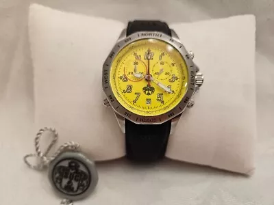 SUG Men's Watch B048-1494 Stainless Yellow Swiss Movement 5ATM Rubber Strap  • $54