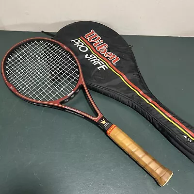 Vintage Wilson Jack Kramer Staff PWS Midsize Composite Tennis Racquet 4 5/8  L5  • $49.99