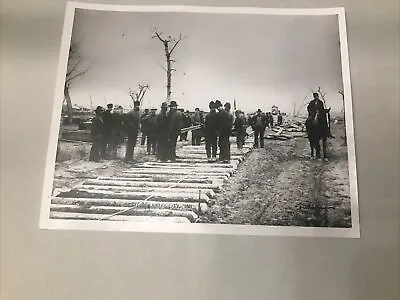 L.A. Huffman Gang Laying Steel Miles City Railroad Montana 1881 • $175