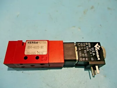 New Versa Ksg-4122-hc Air Solenoid Valve 25-115 Psig 110/120v Coil • $29.75