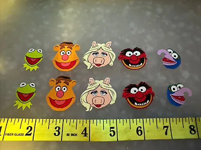 Muppets Miss Piggy Kermit Gonzo Animal Fozzie Bear Fabric Iron On Appliques • $4.59