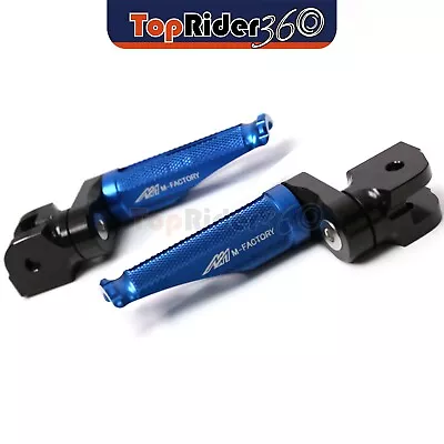 BLUE Front Foot Pegs 25mm Lower Shinobi For Yamaha Vmax 1700 09-17 16 15 14 13 • $47.94