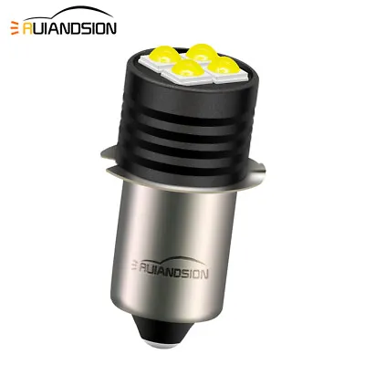 Upgrade 3V P13.5S PR2 3030 4 LED Flashlight Torch Front Lamp Lantern Bulb White • $69.99