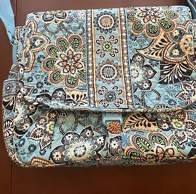 Vera Bradley Messenger Laptop Bag In Bali Blue- • $32