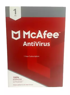 McAfee Antivirus Protection For PC 1 Year Subscription /1 Device. New Sealed • $14.99