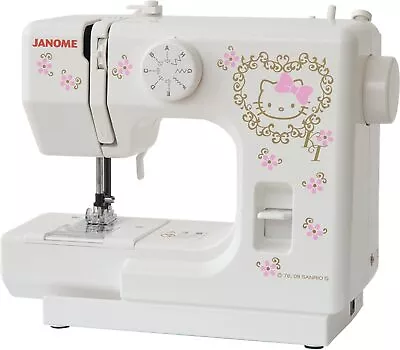 $147.10 • Buy Janome Hello Kitty Sewing Machine Electric Sewing Machine KT-35 White Metal NEW