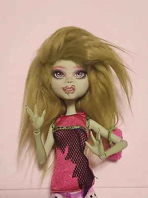 OOAK Custom Monster High Doll G1 CaM Grinch Inspired Emo Scene Repaint Artdoll • $105