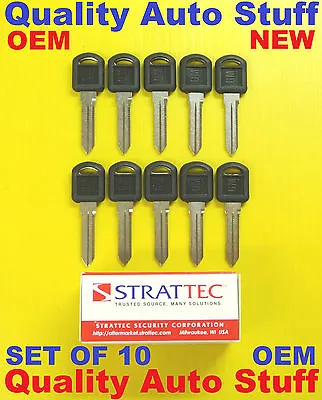 $33.92 • Buy OEM Set Of 10 1995-1999 GM Non-Transponder Key Blanks Strattec 596222 B89 B86