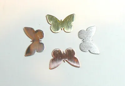 2 X Butterfly Blanks Jewellery Making. Copper Brass Aluminium Silver. All Sizes. • £1.99