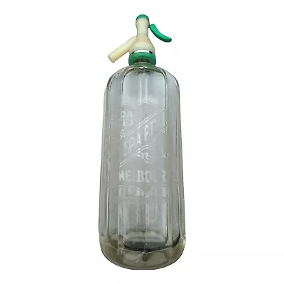 Vintage Boon Spa Melbourne Glass Soda Syphon Bottle Antique • $27.95