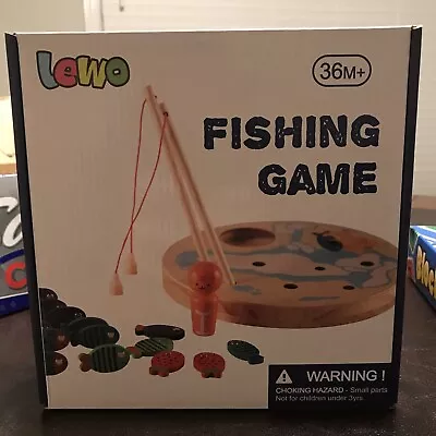 Lewo 30 PCS Magnetic Fishing Game Toddler Wooden Toys Preschool Standard  • $20