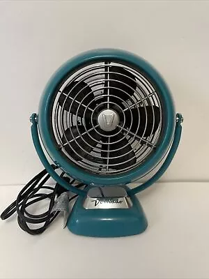 Vornado Vintage6 Teal Blue Aqua Metal 2 Speed Fan Air Cooling • $44.99