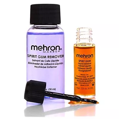 Mehron Makeup Spirit Gum & Remover Combo Kit | Spirit Gum Adhesive And Remover • $20.96