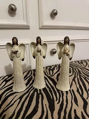 3 Resin  African American Angels. 6.5  ( Not A Music Box) Just Angels • $13