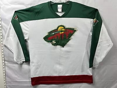 VTG NHL Minnesota Wild Marian Gaborik 10 Hockey Jersey Mens Large Off The Bench • $38.25