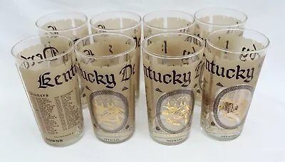 Vintage 1974 100th Anniversary  Kentucky Derby  Mint Julep Glasses Set Of 8 • $19.99