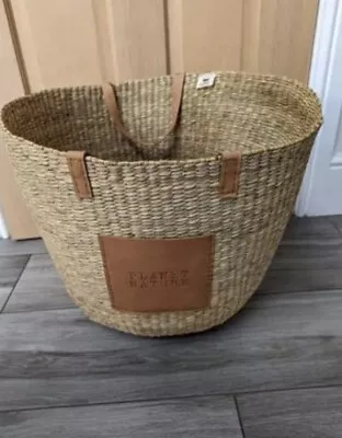 Large Natural Jute Bag Laundry Basket Or Toy Storage Natural Eco Fairtrade  • £22.50