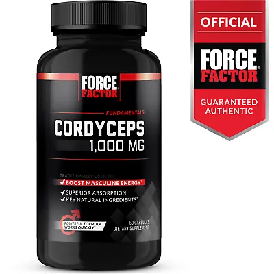 $9.99 • Buy Force Factor Cordyceps 1000 MG, Enhance Endurance And Intensify Desire, 60 Count