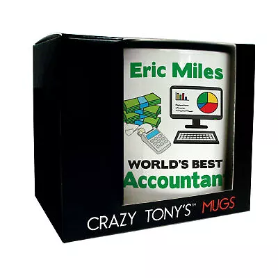 Personalised Gift Ideas For Accountants Worlds Best Accountant Occupation Mug • £11.94