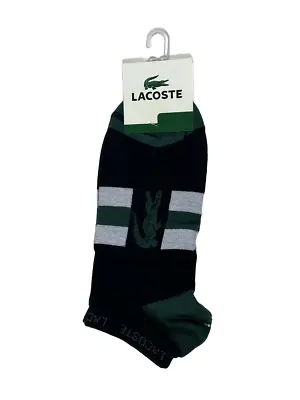 Lacoste Navy Grey Green Socks • £7.99