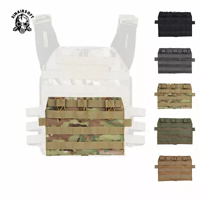 Tactical MOLLE Open Top Triple Magazine Pouch 5.56 Front Panel For AVS JPC 2.0 • £15.59